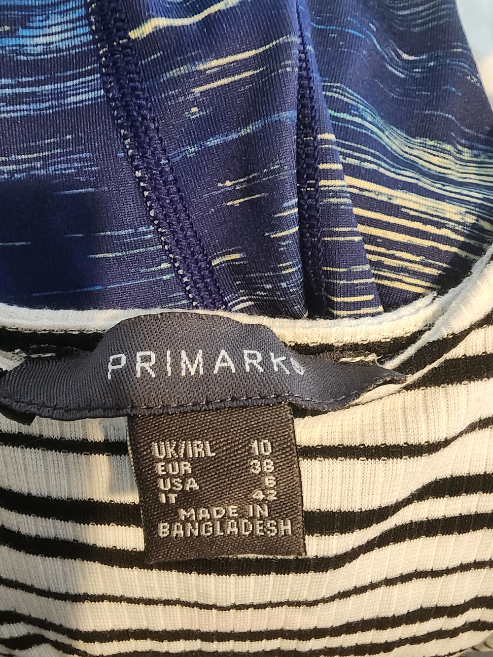 Primark Black and White Striped Dress